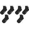 Diadora 6 PAIA CALZINI QUARTER IN MISTO COTONE ELASTICIZZATO, UNISEX UOMO DONNA, TAGLIE DALLA 35 ALLA 46, NERO E BIANCO (IT, Numero, 43, 46, Regular, Regular, 6 PAIA NERO)