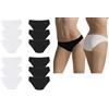Generico Cotonell Essentials Lusso 12 Slip Donna Cotone BIELASTICO con Finiture Extra Comfort Oeko Tex Art.939
