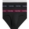 Calvin Klein Uomo Slip Hipster Confezione da 3 Intimo, Nero (B- Black, Tawny Port, Porpoise Wbs), XS