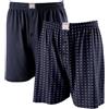 Adamo - Boxer da uomo, colore grigio antracite, confezione da 2 blu navy XXXXXL