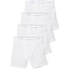 Sloggi 4 Pezzi Boxer Gambaletto Uomo Men Basic Long, Bianco L