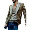 CRITOR Giacca da Uomo in Ecopelle Giacca Vintage Foderata in Pile Cappotti e Blazer Invernali con Risvolto