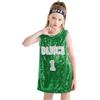 LOLANTA Vestito da Canotta Senza Maniche con Scollo a Barchetta Scintillante Hip Hop Dancewear