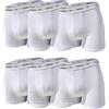 Umbro Set 6 Pezzi Boxer Uomo in Cotone Elasticizzato Art. 701 (Bianco, 6/XL)