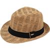 Carnavalife Cappello Paglia Uomo Donna Fedora Borsalino Trilby Berretto Panama Estate Spiaggia ala Corta Moda Unisex, lu-255-marrone, 58