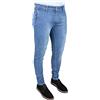 Evoga Jeans Uomo Pantaloni Slim Fit Aderenti Blu Denim Casual