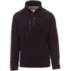 Siry Work Payper Pirenei Felpa Pile da Lavoro Uomo Donna 100% Poliestere Mezza Chiusura Zip Elastici stringi Polso Tasca Frontale (Nero-XL)