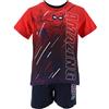 Marvel Spiderman Bambino Maglietta e Pantaloncini (Rosso,8 Anni)