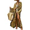 YOUKD Kaftan Lungo Estivo da Donna Maxi Abito Bohémien Accappatoio da Spiaggia Kimono Spazioso Taglia Unica