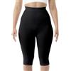 FarmaCell 123 (Nero, XL/2XL) Leggings Anticellulite Donna 3/4, Massaggianti a Vita Alta, Made in Italy