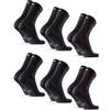 DANISH ENDURANCE Calze Cotone Organico, 6 Paia, Multicolore (2xNero/Nero, 2xNero/Bordeaux, 2xNero/Grigio), 43-47