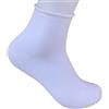 Infinity 12 PAIA CALZINI UOMO SENZA ELASTICO SANITARIA IN PURO CALDO COTONE SOFT 100% 40-46 Prima qualità Made in Italy (Bianco Basso)