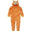 BlueY Pigiama Intero Bambino | Pigiama Bambini Bingo | Pigiamone Pile Bambino | Arancione 6-7 Anni