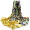 Prettystern foulard donna Colorata pura seta 90x90 quadrato Scialli Sciarpa Elegante Arte Regalo Natale Mamma