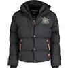 Geographical Norway Verveine Men - Men's Winter Autumn Jacket - Comfortable Warm Coat Lining - Long Sleeve Windbreaker Jacket - Ideal Elegant Gift Casual Men (Black M)