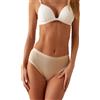 JADEA 786-6 Pezzi - Slip Midi Donna in Cotone Modal: Comfort Estremo e Design Elegante con Rifiniture di qualità, Cipria, XL