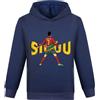 Forlcool Felpa con cappuccio in cotone per bambini, da calcio, alla moda