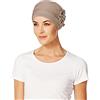 Christine Headwear Christine, Copricapo Lotus-Uni Bamboo, turbante per chemio Tortora Etichettalia unica