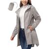 33,000ft Women's Rain Jacket Lightweight Hooded Long Rain Coat Waterproof Jacket Ladies Packable Functional Jacket Windbreaker Breathable Active Outdoor Coats