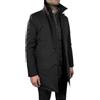 VEQUÈ Cappotto Impermeabile da Uomo Invernale Taglio Lungo Trench Eegante Imbottito Giacca Casual Con Gilet Removibile Linea Sartoriale Giubbotto Classico (IT, Numero, 50, Regular, Regular, Nero)