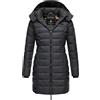 Marikoo Giacca trapuntata mezza stagione da donna Abendsternchen | cappotto lungo e caldo con cappuccio staccabile