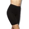 Intimitaly (Pacco da 2) Guaina Contenitiva in Cotone Bielastico Vita Alta Dimagrante Figura formante con Gambe e Merletto (Nero, L)