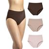 Risalti Slip Donna Vita Alta Microfibra Seamless 3Pz - Mutande Donna Senza Cuciture ed Etichette, Elasticizzate, Traspiranti, Intimo Morbido Effetto Seconda Pelle - Made in Italy