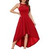 Bbonlinedress Abito da Cocktail da Donna Abiti da Sera Rockabilly Retro Vintage Halter