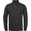 b BLEND BLEND Robin Maglione Pullover Troyer da Uomo con Collo Alto Stampa, Taglia:XXL, Colore:Charcoal (70818)