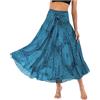HAGOT Gonna Lunga Elegante 2 in 1 da Donna, Abito Vintage con Scollo all'Americana, Gonne Estive Boho