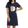 In One Clothing Camicia da notte da donna a maniche corte, in morbido jersey singolo in 100% cotone, M