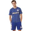 Get Trend Chelsea | Manchester City | Set pigiama da uomo celtico M-3XL, pigiama in cotone e t-shirt, regalo per il tempo libero da calcio, Chelsea blu, 3XL