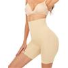 WEICHENS Vita Alta Body Shapewear Controllo Pancia Mutandine Butt Lifter Mutandine Slim Coscia Sottile Corsetti, B# - Controllo solido beige, XS/S