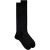 Gallo Calze lunghe uomo cotone nero tinta unita