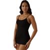 JADEA 3 Pezzi Canotta Donna Spalla Stretta 9204 - Morbido Caldo Cotone Interlock 100% - Comfort e Qualità per Tutto il Giorno, Ideale per Ogni Stagione, Nero, 6