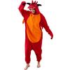 Focupaja Drago Onesie Adulti Pigiama Animale Cosplay Tuta Costumi di Halloween Un Pezzo Sleepwear