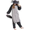 ULEEMARK Dinosauri Pigiama Animale Donna Uomo Invernale Costume Carnevale Halloween Cosplay Adulto Monopezzo Winter Onesies Unisex