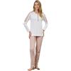 SNELLY Pigiama Donna Primavera Estate 100% Cotone Pigiami 2 Pezzi con Bottoni Aperto o Chiuso Fantasia a Scelta Taglia 44 46 48 50 52 54 56 58 60 (Taglie Forti)