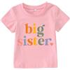 CM C&M WODRO Big Sister Shirt Baby Annuncio per ragazze Vestito Grande Sorella Maglietta estiva a maniche corte Top Promoted to Big Sister Tees Dolce girocollo Camicia in cotone