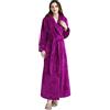 Generisch Accappatoio da donna in spugna, da donna, lungo, soffice, kimono, con cintura, per il bagno, extra lungo, per la casa, taglie grandi, in spugna, accappatoio
