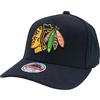 Mitchell & Ness NHL Classic Red Snapback - Chicago Blackhawks, Nero, Taglia Unica