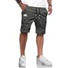 LIUPMWE Pantaloncini Uomo Estivi Casual Pantaloni Corti Uomo Cotone Sportivi con Tasche S-XXL,Grigio-03,S