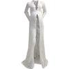 Generic Vestito Premaman da Allattamento Estate con Manica Lunga in Tulle Estivo Elegante Abiti Premaman Fotografia Puntelli Fancy Servizio Fotografico Casuale Gravidanza Abbigliamento maternità (White, L)