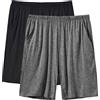 JINSHI Pantaloni Corti Pigiama da Uomo Morbide Modal Shorts da Salotto Biancheria da Notte