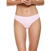 JADEA 6 Pezzi Slip Brasiliana Donna 8015 Cotone Elasticizzato con Delicato Ricamo Semitrasparente. Cipria 3/S