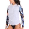MASOCIO Maglia Anti UV da Donna Maniche Lunghe Rashguard Maglia Surf Mare UPF 50+ Asciugatura Rapida S-XXL