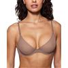 INLYRIC Donna Reggiseno Balconcino Trasparente | Senza Cuciture, in Rete, Sexy, Semi, con Ferretto, Senza Imbottitura