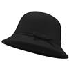 UltraKey Cappello in Feltro da Donna, Cappello a Secchiello, Cappello a Bombetta Vintage Regolabile in Lana Scamosciata con Fiocco