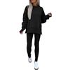 Generico Tute Donna Da Casa Invernale Firmate Completi Due Pezzi Pullover Felpa Senza Cappuccio E Jogging Pantaloni Set Coordinati Abbigliamento Taglie Forti Morbida Tuta Palestra Sportivo Tute Casual Leggera