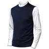 Herothorn Maglione Panciotto Gilet Canotte Sweater Felpa da Uomo Lavorato a Maglia Senza Maniche Smanicato Pullover Maglieria Panciotto